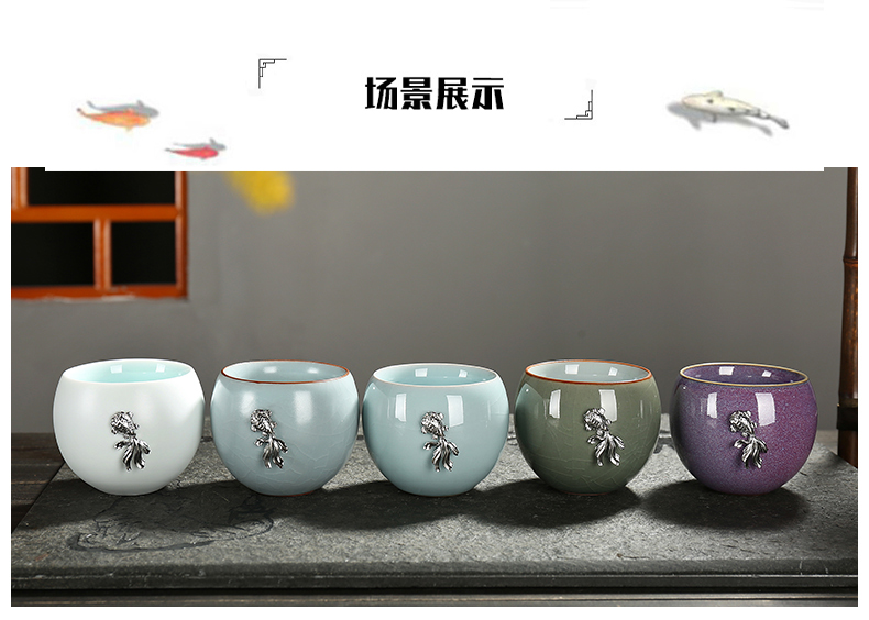 World Cup checking ceramic coppering. As silver sample tea Cup kung fu tea set single Cup silver Cup brother your up up CPU master