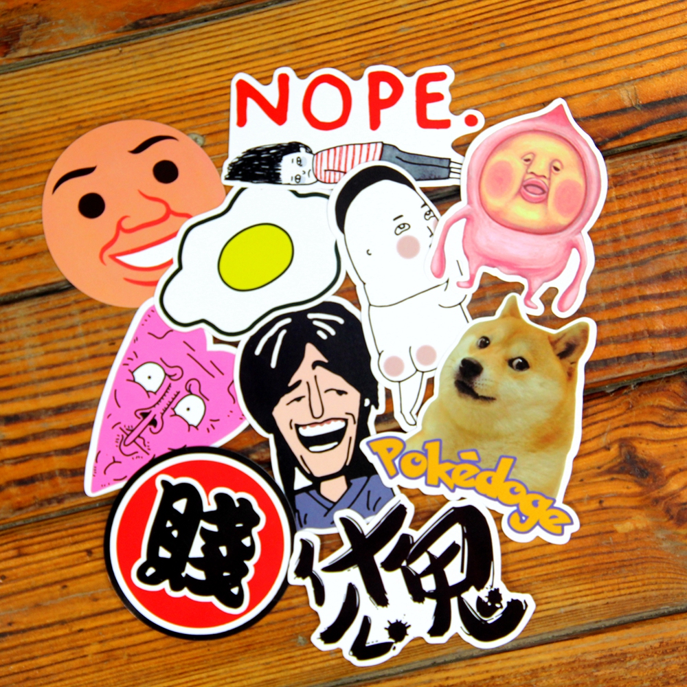 Bitches prank a suitcase sticker Laptop Decoration Creative Individuality Bike Suitcase Waterproof Sticker