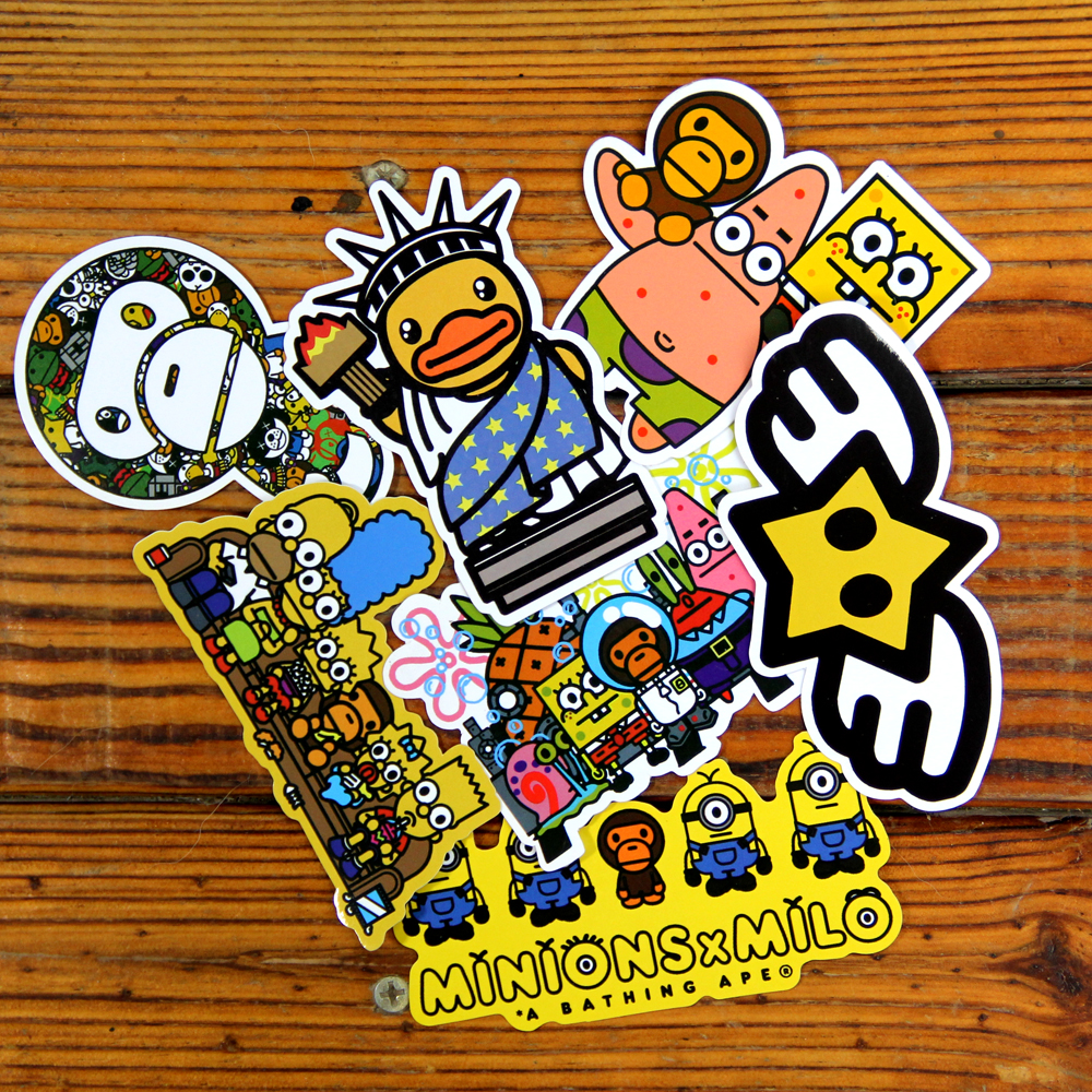 babymilo suitcase anime cartoon trolley case suitcase stickers laptop waterproof stickers