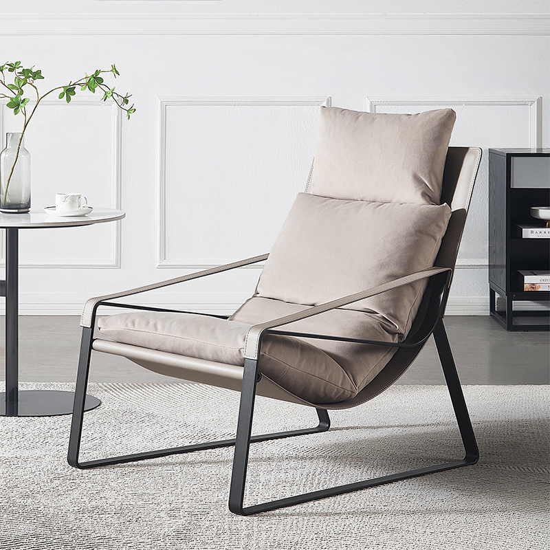 Italian Minimalist Designer Leisure Chair Modern Simple Balcony Single Sofa Chair Creative Lazy Living Room Recliner Italian Minimalist Designer Leisure Chair Modern Simple Balcony Single Sofa Chair Creative Lazy Living Room Recliner