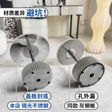 Итальянский журнальный столик с хрусталем CC, минималистичный, светлый, роскошный дизайнерский, креативный, для виллы, гостиной, для маленькой квартиры, мраморный круглый журнальный столик