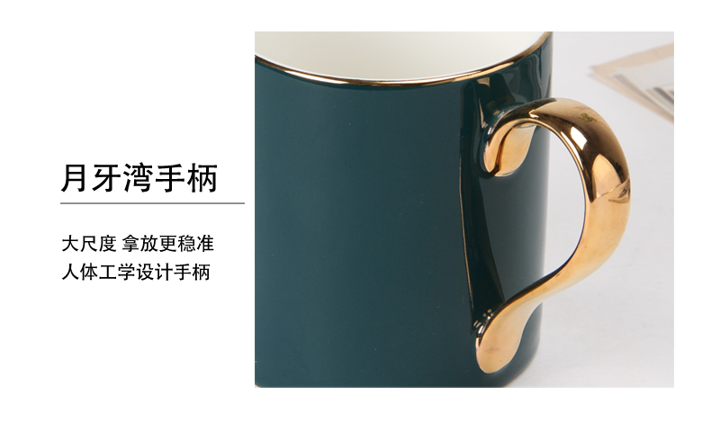 Household separation of tea keller with creative ceramic cup of tea every office filter tea cup with a spoon