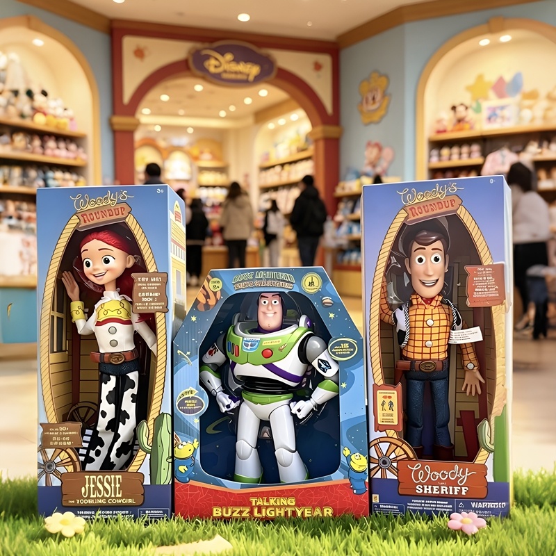 Toy Story 5 Buzz Lightyear Toy Woody Jessie Talking Light-Up Walking Gift for Boyfriend/Girlfriend Birthday