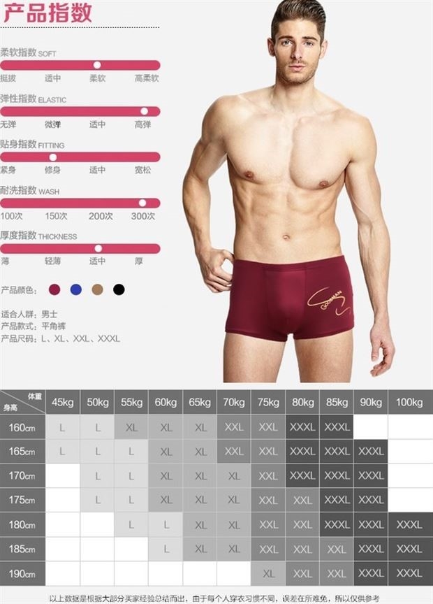 Tide Đồ lót nam Cotton Boxer Thanh niên 100% Cotton Quần short thoáng khí Đầu người Hàn Quốc Thoải mái quần lót trẻ em