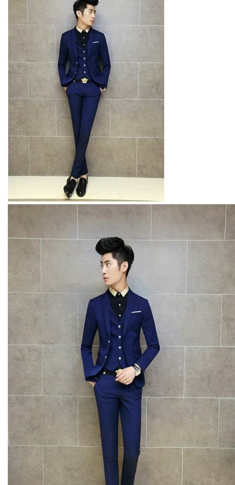 Bộ đồ vest nam phù hợp với bộ đồ nhỏ phù hợp với xu hướng Hàn Quốc dành cho giới trẻ vest nam