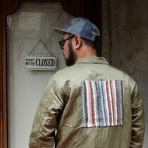 Japan Seiko KUON unique nylon windproof waterproof ripped Boro ragged coach jacket