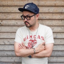 Nissan cost-effective Mr FATMAN F logo retro roll leather edge baseball cap three-color spot