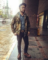 Small size Replenishment (Fleurs De Bagne)French floral camouflage wax cloth jacket