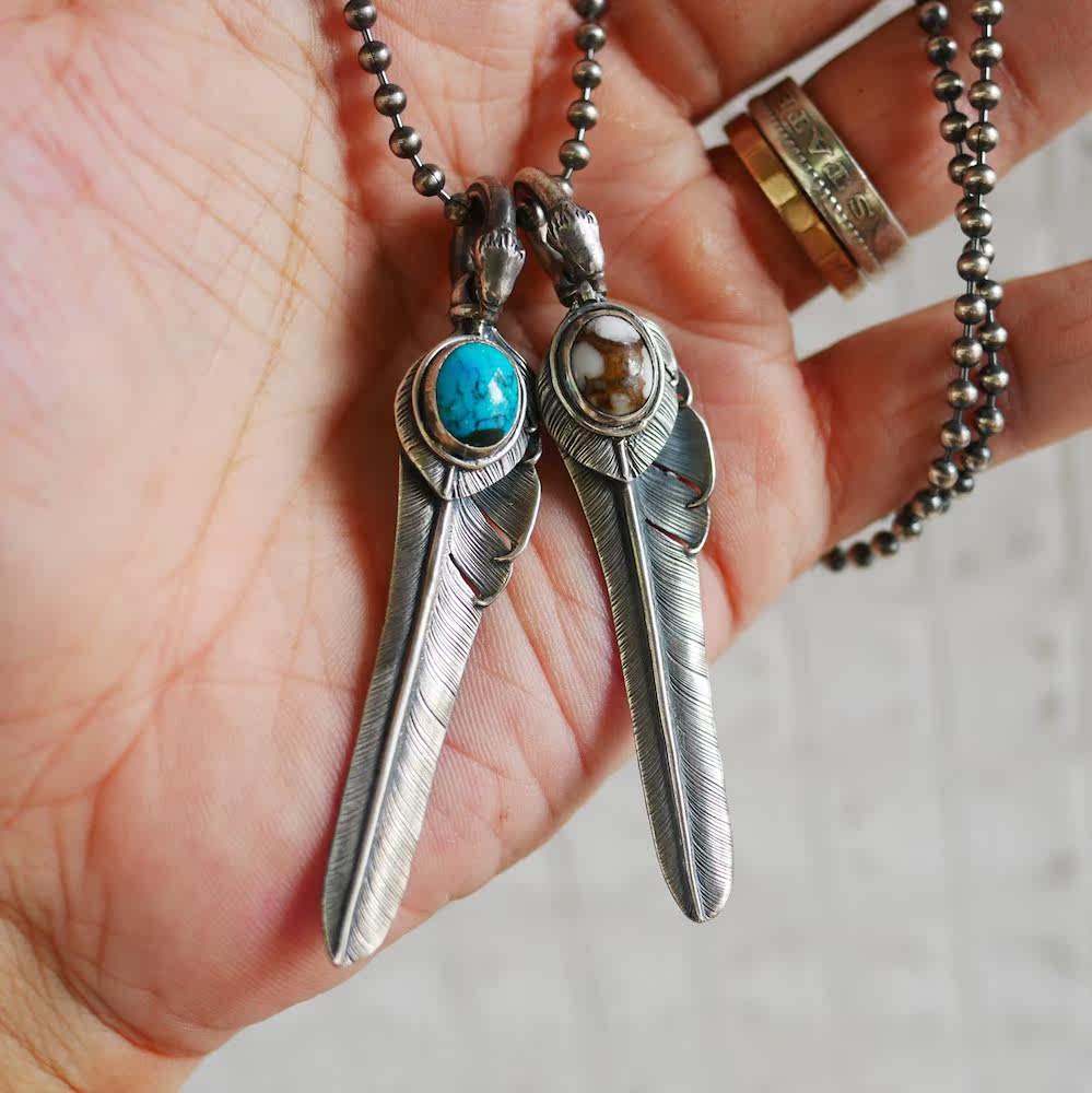 Japanese handmade man brand (FATE CO) a bit of stuff inlaid with pine stone owl head wind decapitated