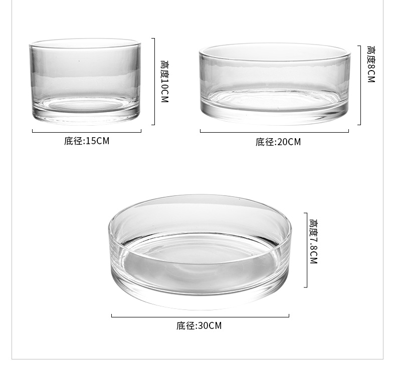Mặt bích pha lê thủy tinh bình cá bể thẳng xi lanh đồ trang trí bể rùa Châu Âu phòng khách đơn giản máy tính để bàn nước văn hóa đồ trang sức - Trang trí nội thất trang trí phòng khách đơn giản