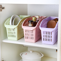  Household storage basket Desktop kitchen living room bathroom finishing basket Simple office stationery storage small storage basket