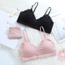 Beauty back underwear womens summer ultra-thin without steel ring small chest gathered comfortable big chest small sweet cute girl bra