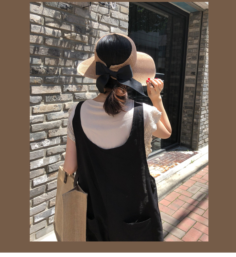 Korean breathable cool hat, sun protection hat, women's summer face shield, UV protection, foldable, versatile and casual hat for outings detail image 8