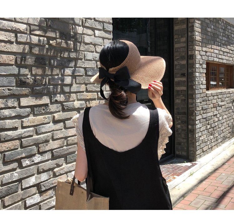 Korean breathable cool hat, sun protection hat, women's summer face shield, UV protection, foldable, versatile and casual hat for outings detail image 11