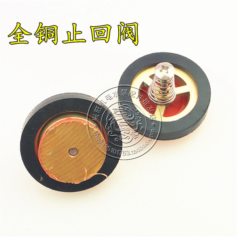 Copper check valve Inlet check valve Pure copper screw pump check valve Stop valve Self-priming pump Water pump accessories