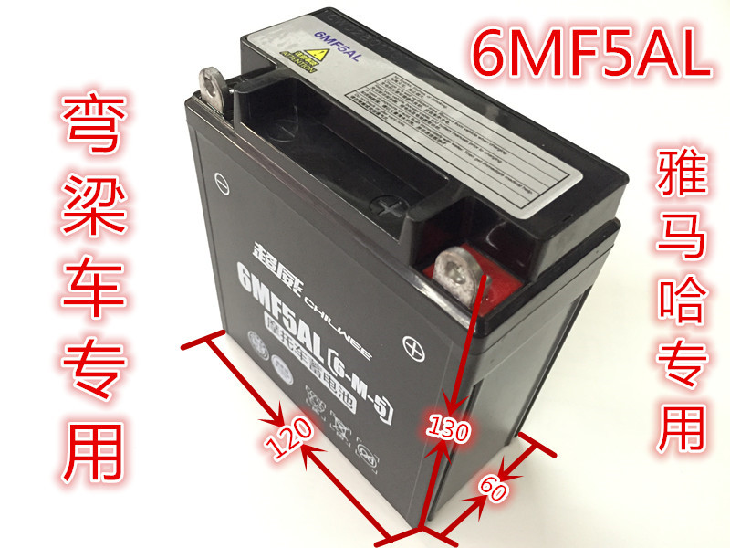 Motorcycle dry battery Yamaha Tianjian 125 YBR YBZ JYM125 JYM110 maintenance-free battery
