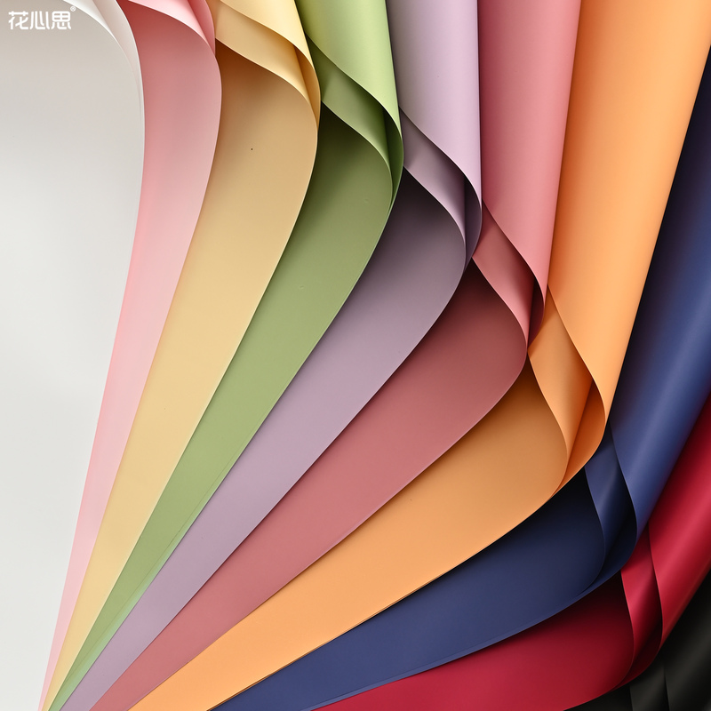 Korean-Style First Love Pure Color Paper Wrapping Flower Paper Waterproof Fresh Flower Bouquet Wrapping Paper European Elegant Paper Floral Art Materials