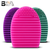 Thư một sản phẩm silicone rửa trứng bàn chải trang điểm công cụ làm sạch cọegg rửa bàn chải nhân tạo bàn chải trang điểm làm sạch - Các công cụ làm đẹp khác khuôn kẻ chân mày