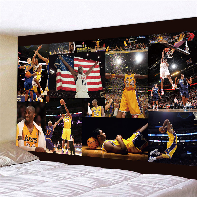 Cosby James star Background Wall Cloth Student Dorm Bedroom Renovation Bedside Bnba Basketball Manba Hanging