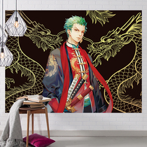 Japanese-style one piece Wall cloth background cloth tapestry anime student dormitory room decoration bedroom customization