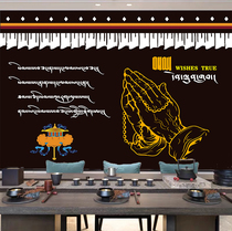 Tibetan custom hanging cloth National style Potala Palace Tibetan background cloth wall painting decoration tapestry live background cloth