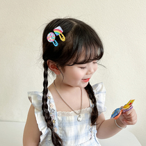 2 clothes for children candy color geometric sides Liu Haifa clip dopamine without hurting hair and baby hair clip and hairpin clip