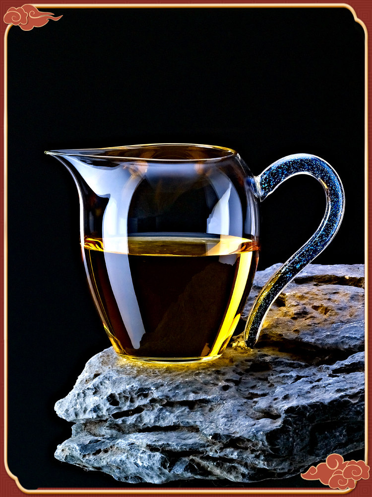 Yipin Workshop Taiwan Star Color Fair Cup Glass Heat-resistant male cup Tea Divider Tea Sea Egg Cup Tea Set Accessories