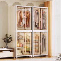 70cm Foldable Children Wardrobe Storage Cabinet Adult Simple Closet Baby Bedroom Lockers Plastic Shelving