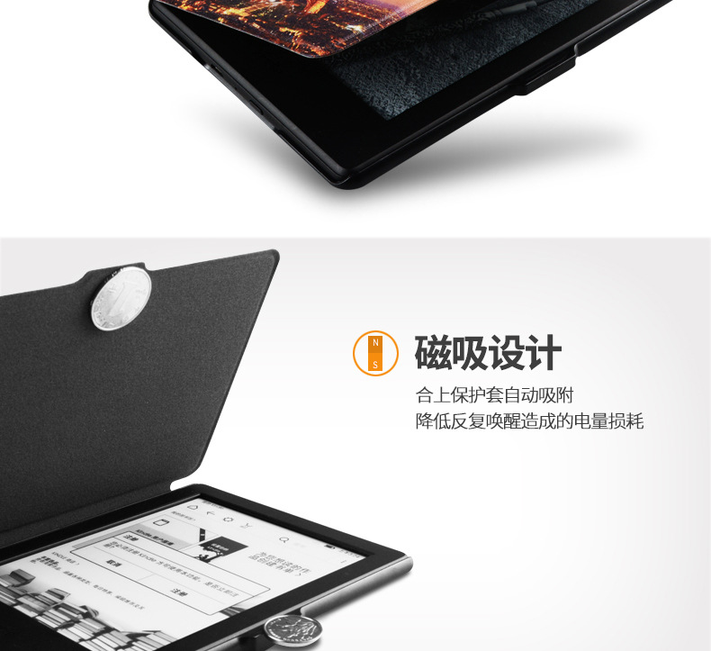 Amazon kindle paperwhite958 bao da bảo vệ vỏ Wake eBook giấy điện tử mỏng - Phụ kiện sách điện tử ốp ipad 4