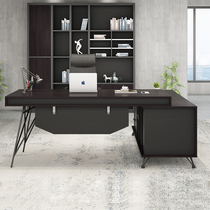 Office furniture boss table simple modern president desk desk desk large class manager table and chair combination fashion