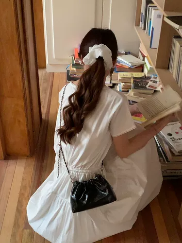 Маленькая кожаная цепь, небольшая сумка, серебряная сумка на одно плечо, в корейском стиле, воловья кожа, из натуральной кожи