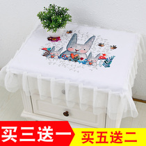 Bedside cabinet cover universal cover microwave oven cover refrigerator washing machine dust cloth pan cover cloth Joker bedside counter cover cloth