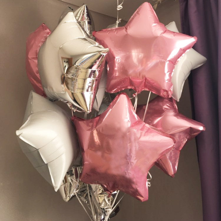 18 Inch Pentagram Shaped Aluminum Film Balloon Stars Aluminum Foil Balloon Birthday Party Wedding ALUMINUM FOIL BALLOON L13