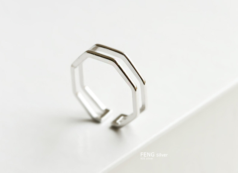 Bague mixte en Argenterie - Ref 3088468 Image 8