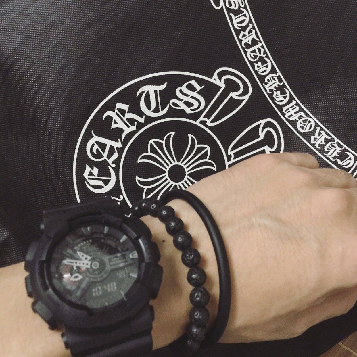 European and American Original Chaos Volcano Stone Bracelet Lovers Bracelet for Men and Women Japan and South Korea Students Personality Beads Hand Strings Bracelet 