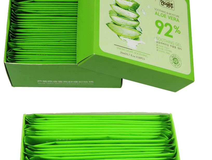 Old Beekeeper Aloe Vera Remover Khăn lau cá nhân đóng gói 38 lớn Cleansing Cotton Deep Cleansing Wipes tẩy trang svr