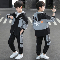 Childrens clothes boy suit 2022 new handsome chic fashion CUHK child boys Korean version of Korean air sports tide clothes