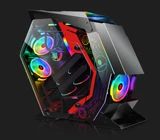 Играть в Jia Zhan Machine Case Case Case Case Cafe Cafe Cafe Water Cold Steb Glass Total Transparent ATX Board Internet Cafe