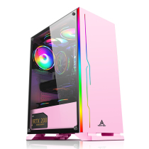 Happy time desktop computer case case RGB light bar colorful case support 240 water-cooled long graphics card