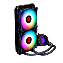 Play Jia 240 colorful RGB water-cooled radiator 120 water-cooled streamer water row one-piece water-cooled condenser mute