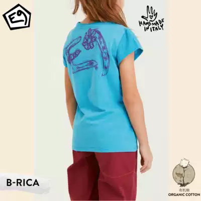 E9 Climbing B-Rica girls T-shirt row hole breathable design floral graffiti logo 2020