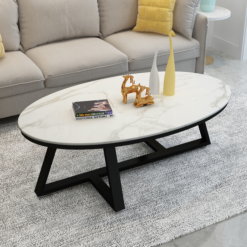 Nordic gold glass tea several living room lobby round stainless steel minimally modern style coffee table