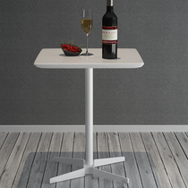 Simple modern square solid wood marble countertop small dining table multi-functional fashion wild personality small square table