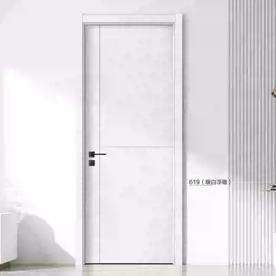 Interior door solid wood composite door solid wood composite door bedroom room door ecological paint wood door style Daquan