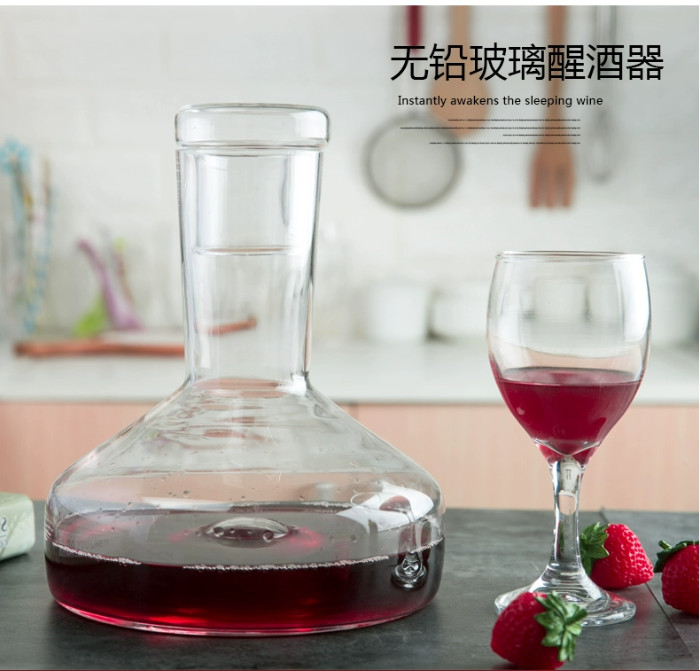 Pha lê thủy tinh decanter rượu vang châu Âu rượu vang shaker shaker decanter bình có nắp - Rượu vang