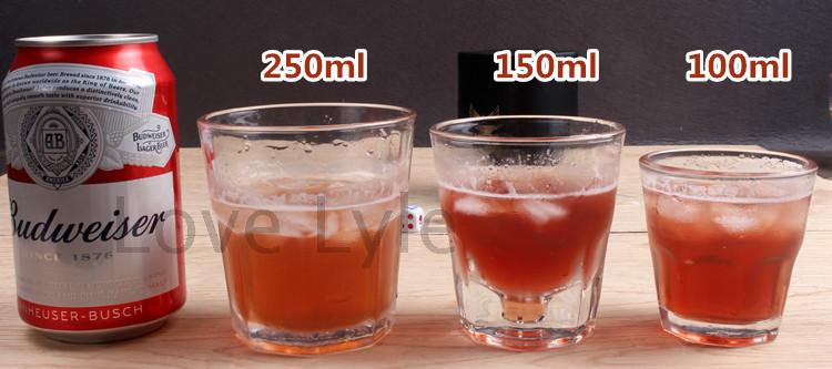 Ly thủy tinh cường lực Cốc hình bát giác, cốc, ly bia, rượu mạnh, rượu whisky, thanh dày, KTV - Tách bình giữ nhiệt elmich