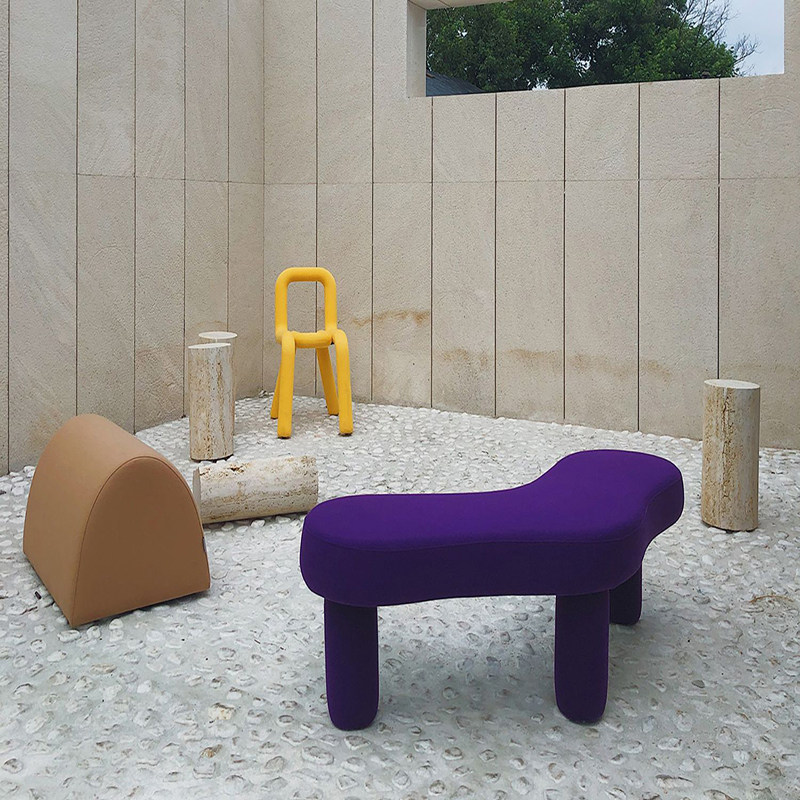 Triangle wearing a shoe stool into the door chair light extravagant designer sofa office Studio shoe shop for a shoe change stool