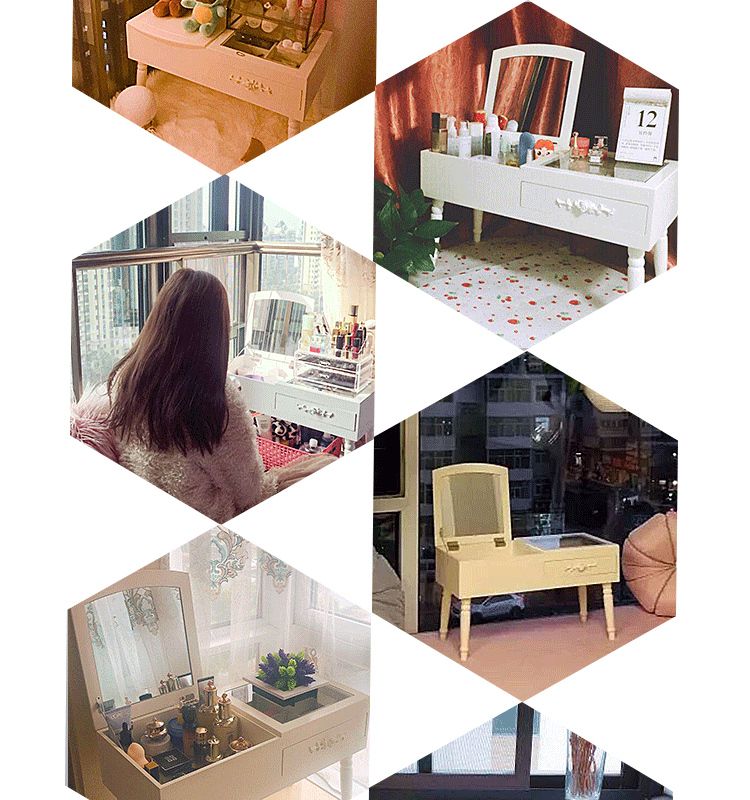 Cửa sổ bay đa chức năng màu đỏ trên bàn trang điểm nhỏ đặc biệt bàn thấp bàn trang điểm nhỏ - Bàn bàn học sinh