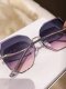 Sunglasses 2025 New Parsonco UV Protection Sunglasses Women's Summer Sun Protection Round Face Slimming Big Face Glasses