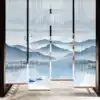 New Chinese roller blinds Zen landscape paintings Translucent shade shading curtain screen hanging partition Living room entrance